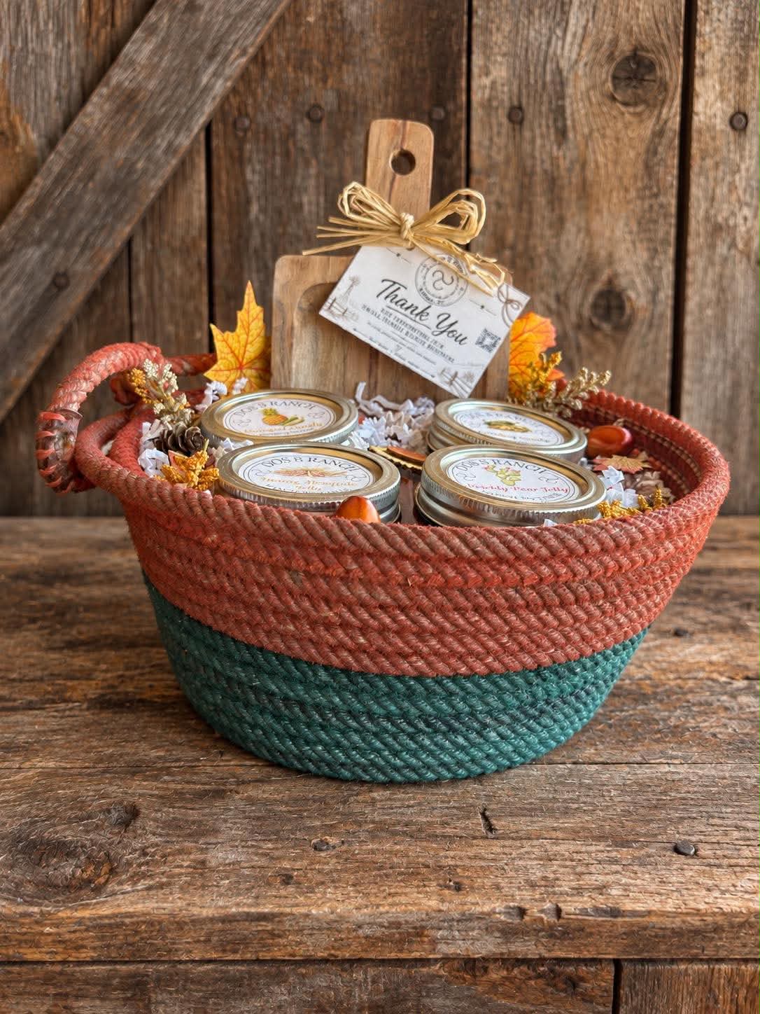 Fall Rope Gift Basket