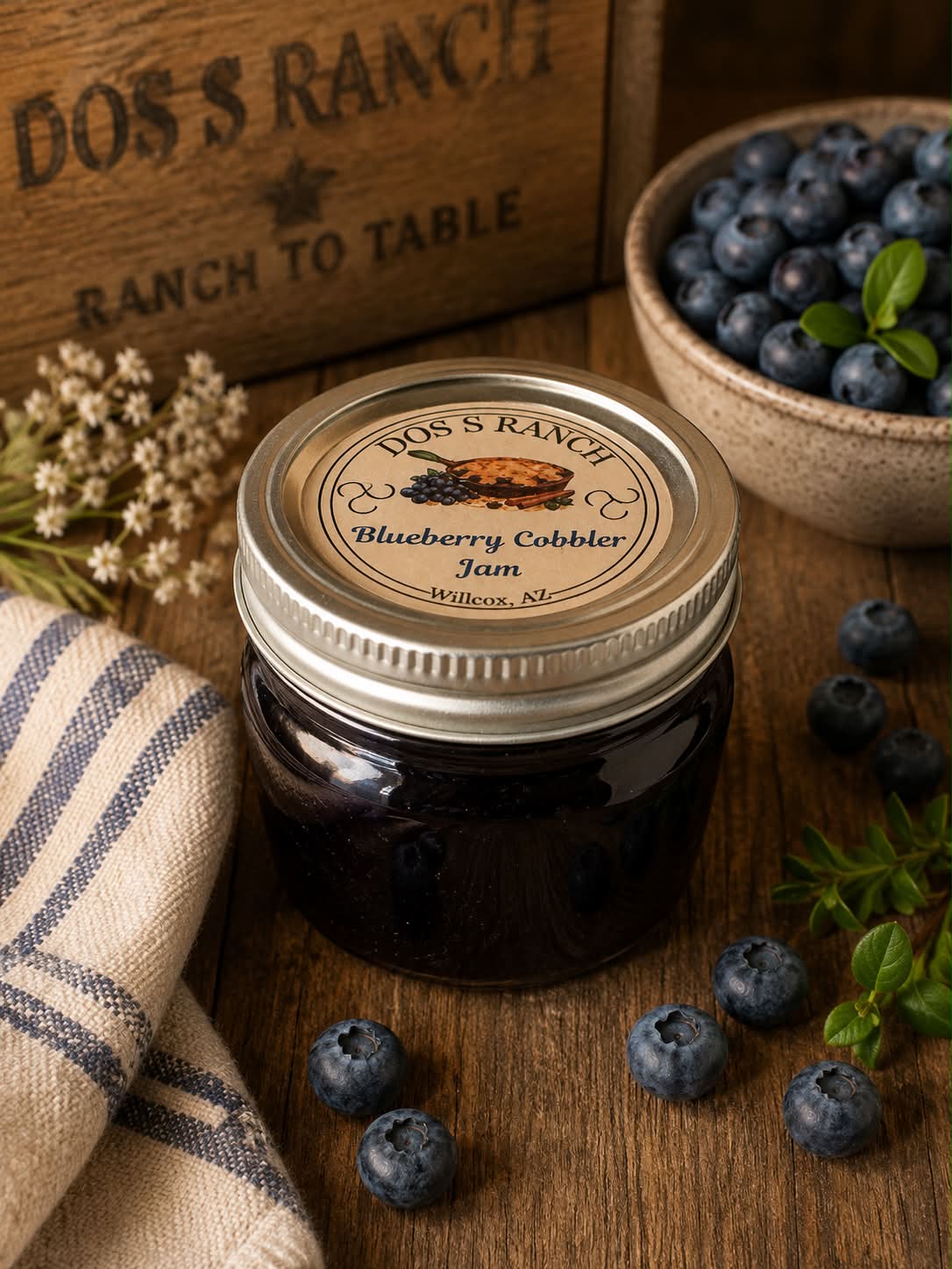 Blueberry Cobbler Jam