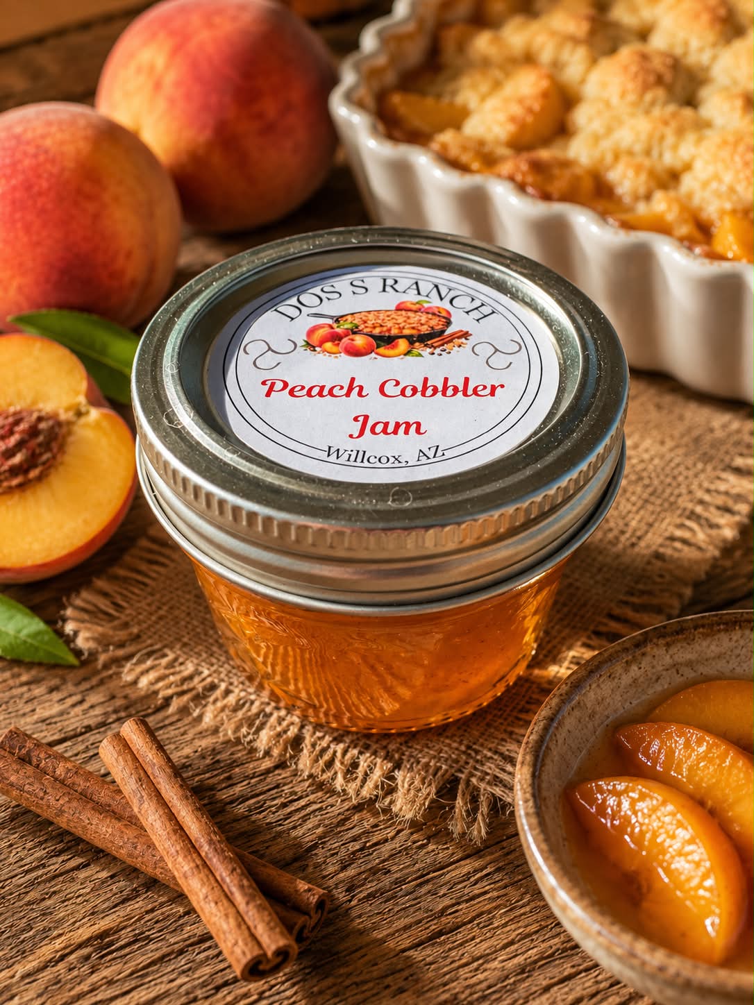 Peach Cobbler Jam