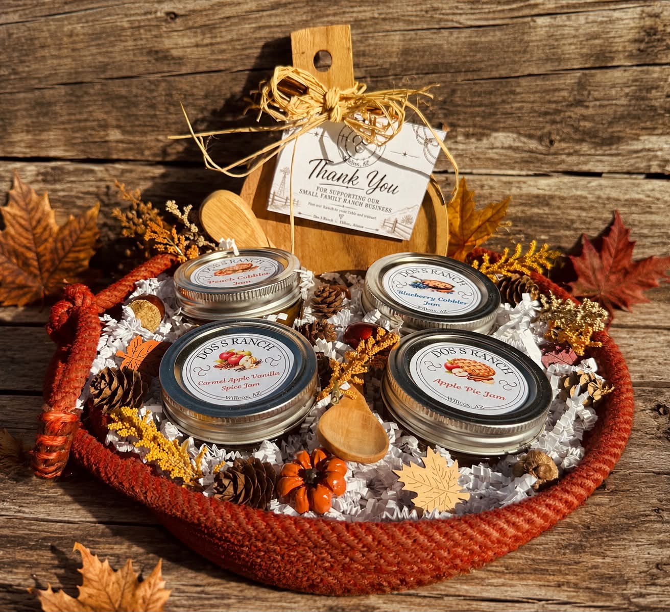 Fall Rope Gift Basket