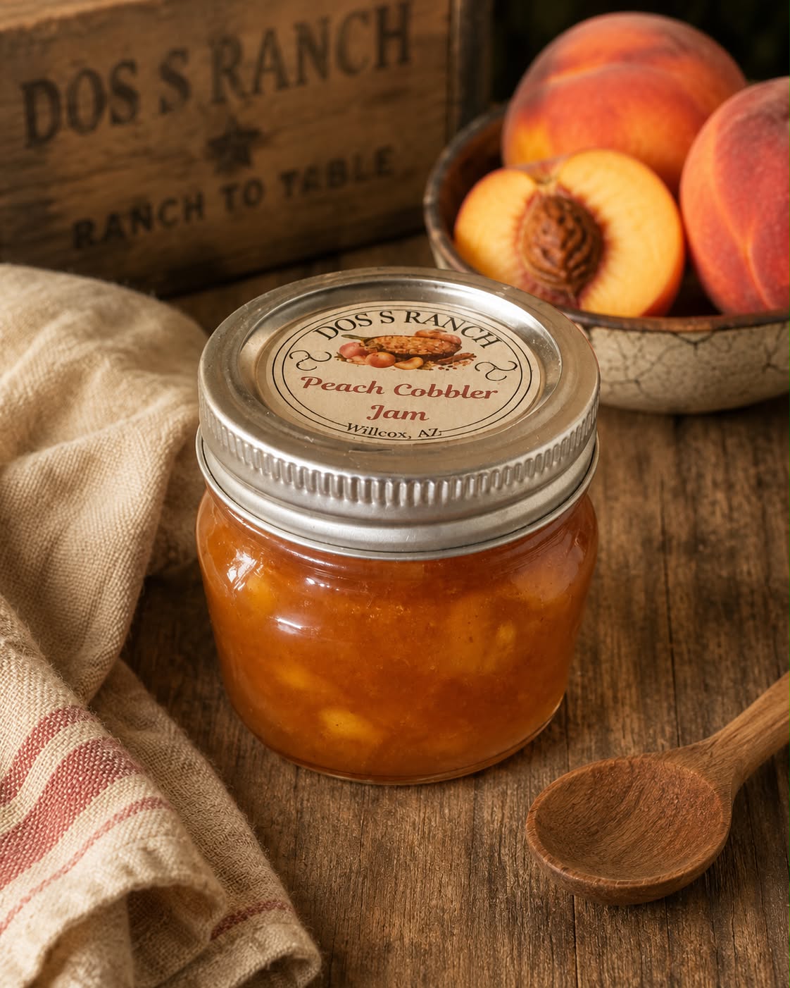 Peach Cobbler Jam