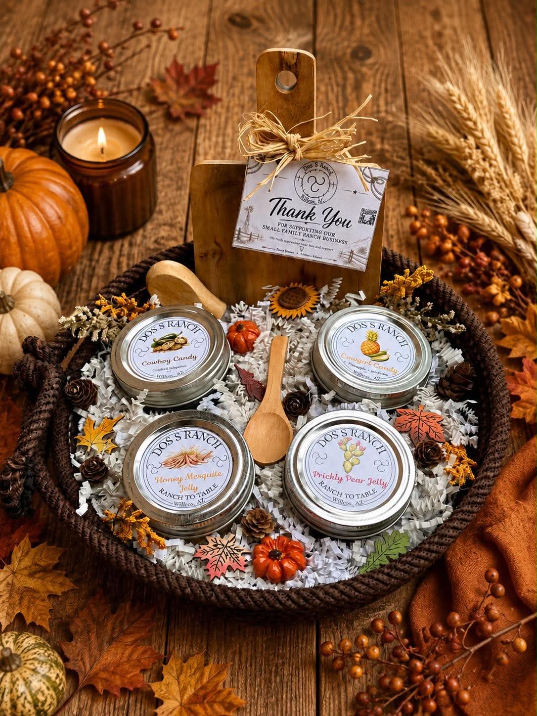 Fall Rope Gift Basket