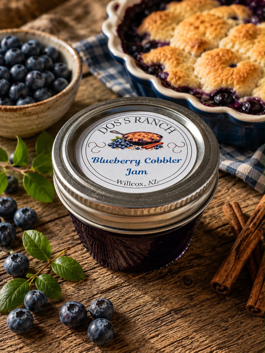 Blueberry Cobbler Jam