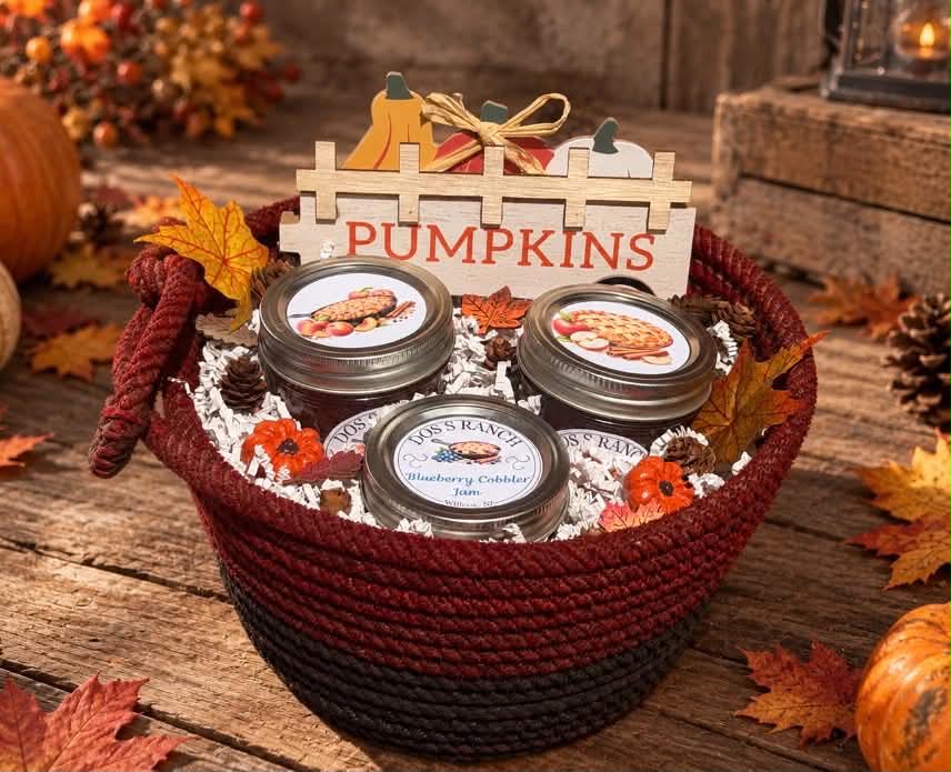 Fall Rope Gift Basket