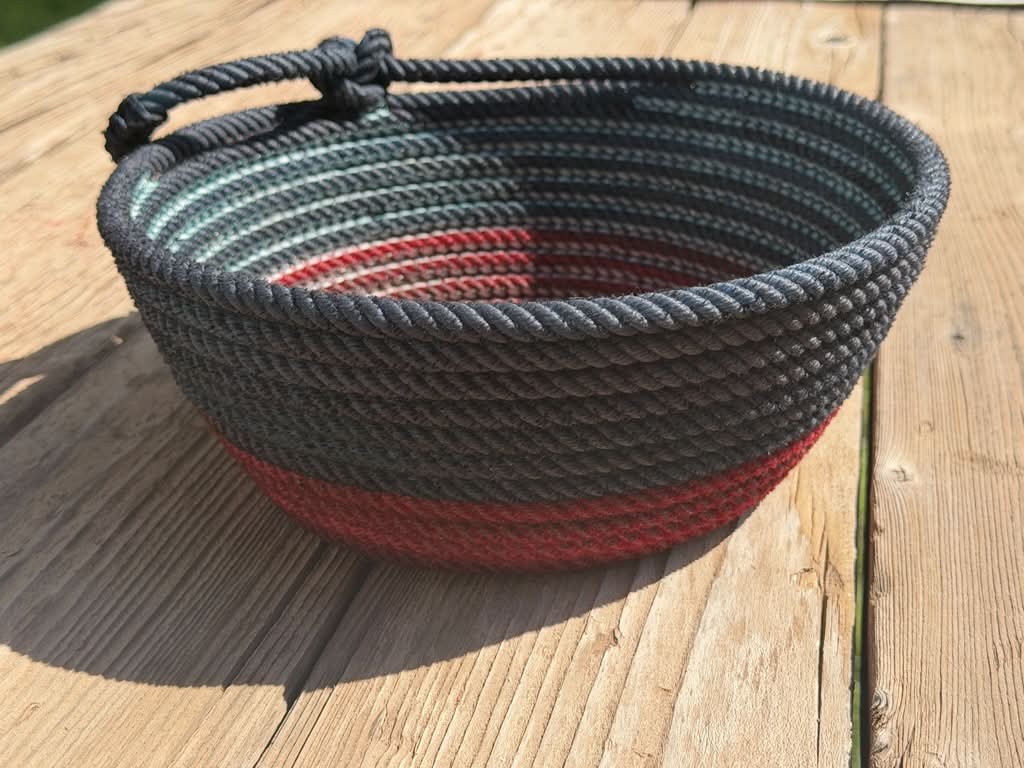 Medium Two Color Rope Bowls